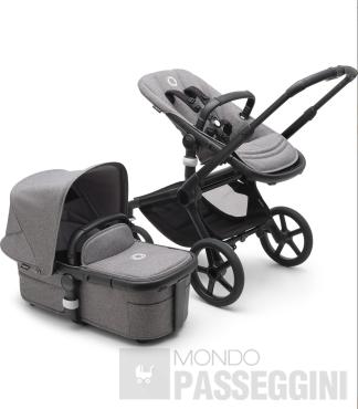 BUGABOO FOX 5 COMPLETE BLACK/GREY MELANGE