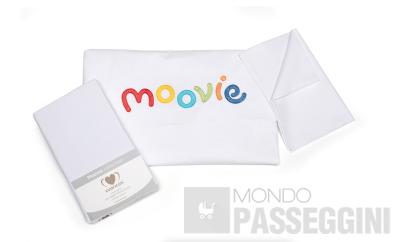 CUORICINI SET LENZUOLA MOOVIE BIANCO