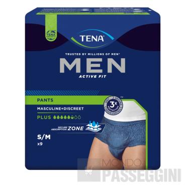 TENA MEN PANTS ACTIVE FIT S/M 9 PEZZI