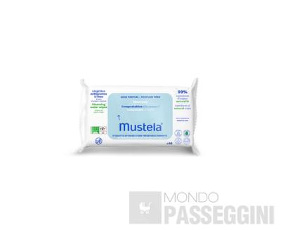 MUSTELA SALVIETTE ACQUA COMPOSTABILI SENZA PROFUMO 60 PEZZI