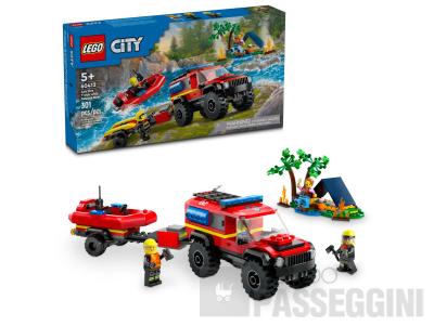 LEGO CITY FUORISTRADA ANTINCENDIO E GOMMONE 60412