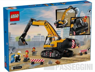 LEGO CITY ESCAVATORE DA CANTIERE GIALLO 60420